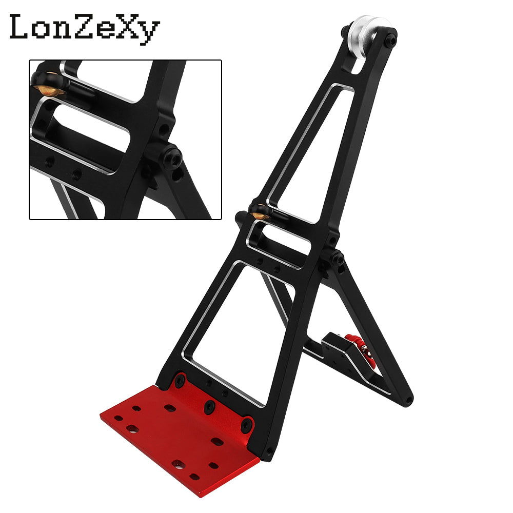 Lonzexy Alluminum 1/10 RC Truck and Tow Build Kit RC Winch Double Stent Rescue Set