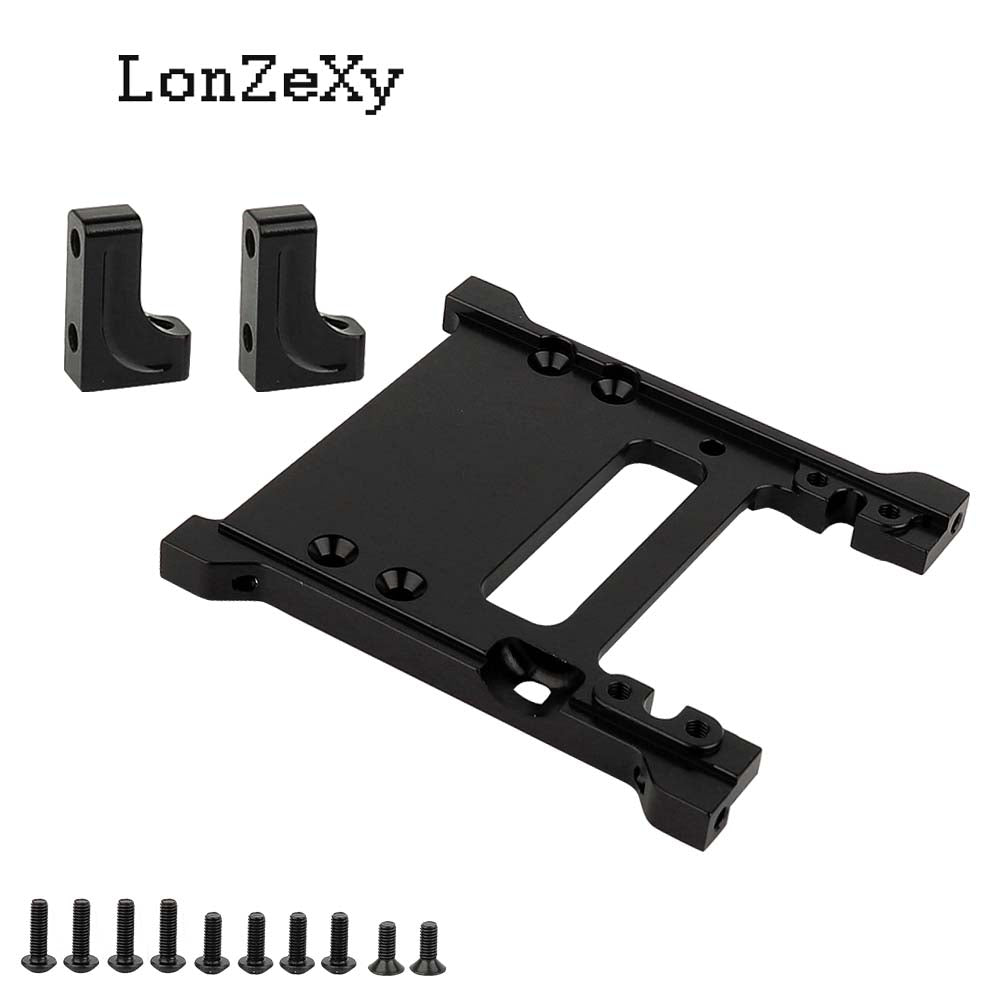 LONZEXY Aluminum Aolly Rear Battery Mount Holder for SCX10