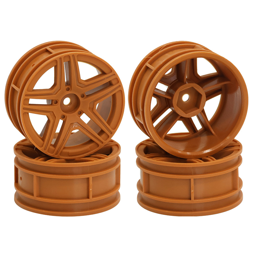 1/10 RC On-Road Car Plastic Wheel Rims Style A 52.8g 12mm Hex Multi Color Empty Hubs RC Modification Parts