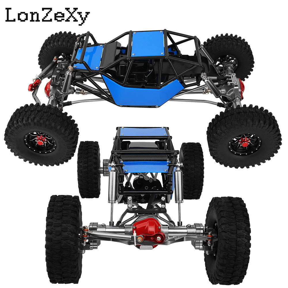 LONZEXY Wheelbase 310mm  Frame Chassis+Nylon Tube Roll Cage for SCX10