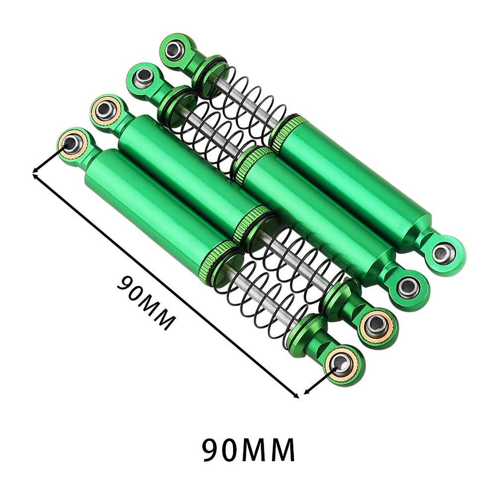 LonZeXy 1/10 RC Crawler Aluminum Oil Shock Absorber 70 80 90 100 110mm Adjustable Damper 4PCS For Axial SCX10 TRX4 D90 RC Off Road Car Upgrade Parts