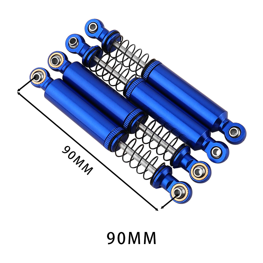 LonZeXy 1/10 RC Crawler Aluminum Oil Shock Absorber 70 80 90 100 110mm Adjustable Damper 4PCS For Axial SCX10 TRX4 D90 RC Off Road Car Upgrade Parts