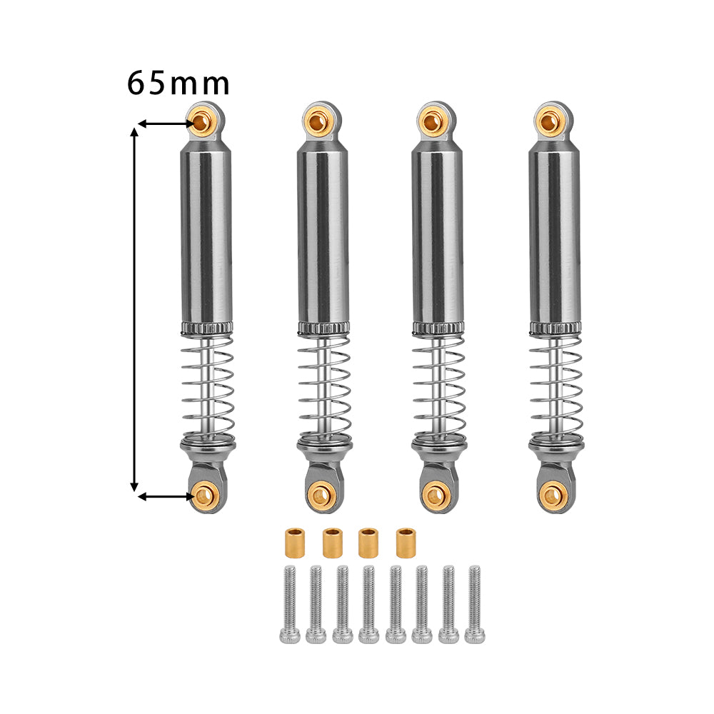 LomZeXy 4PCS Oil Shock Absorber 53/59/65/71/77mm Adjustable Damper For Traxxas TRX4M 1/18 RC Crawler Aluminum Suspension Upgrade Parts