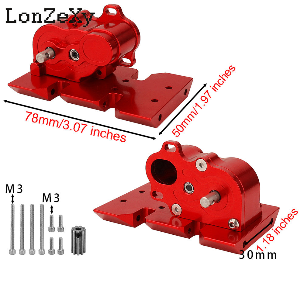 LONZEXY Transmission with Adjustable Skid Plate for SCX10