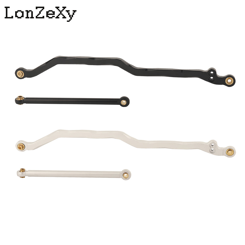 LONZEXY Black Aluminum Fix Link Steering Rod For Wraith Ridgecrest Deadbolt