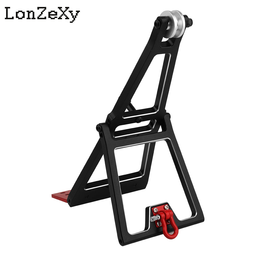 Lonzexy Alluminum 1/10 RC Truck and Tow Build Kit RC Winch Double Stent Rescue Set