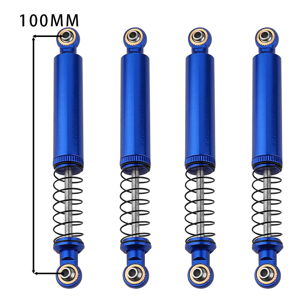 LonZeXy 1/10 RC Crawler Aluminum Oil Shock Absorber 70 80 90 100 110mm Adjustable Damper 4PCS For Axial SCX10 TRX4 D90 RC Off Road Car Upgrade Parts