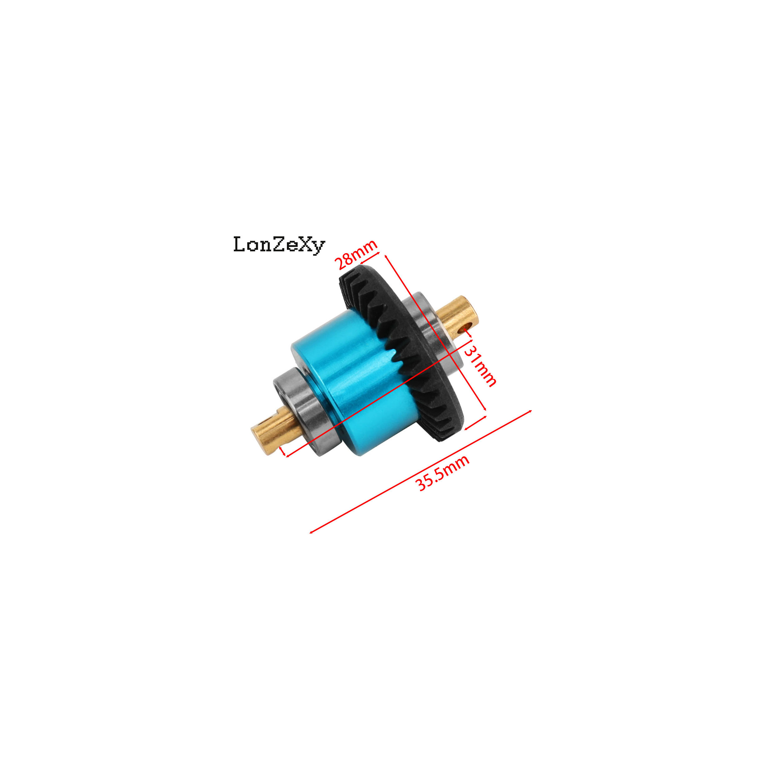 LONZEXY Metal Gear Differential Set for MJX Hyper Go
