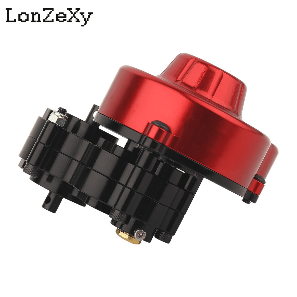 LONZEXY Complete Metal Transmission Gearbox+Gear for SCX10
