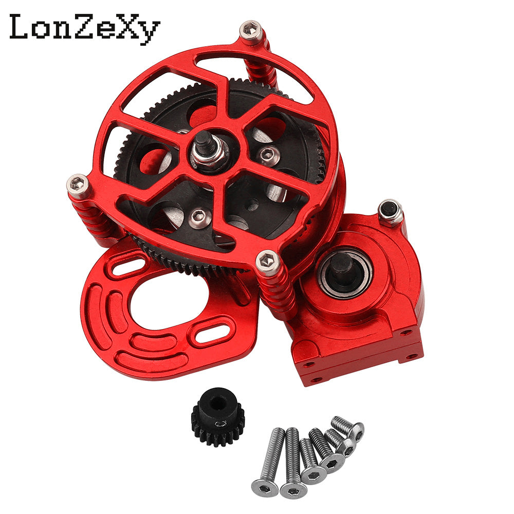 LONZEXY Metal Transmission Gearbox+Motor for SCX10