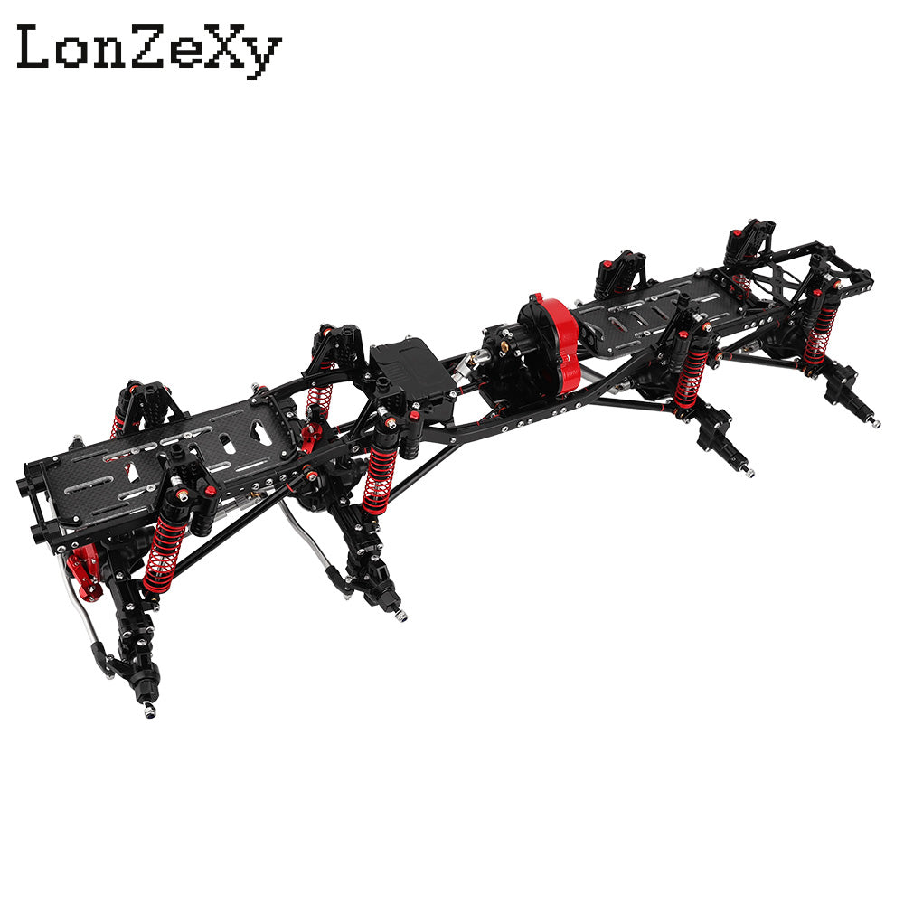 LONZEXY 8x8 DIY Metal Frame with Transmission for SCX10