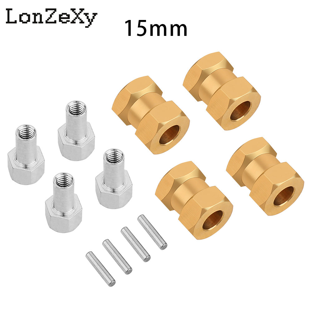 LONZEXY Wheel Hex Drive Adapter for SCX10 (4PCS)