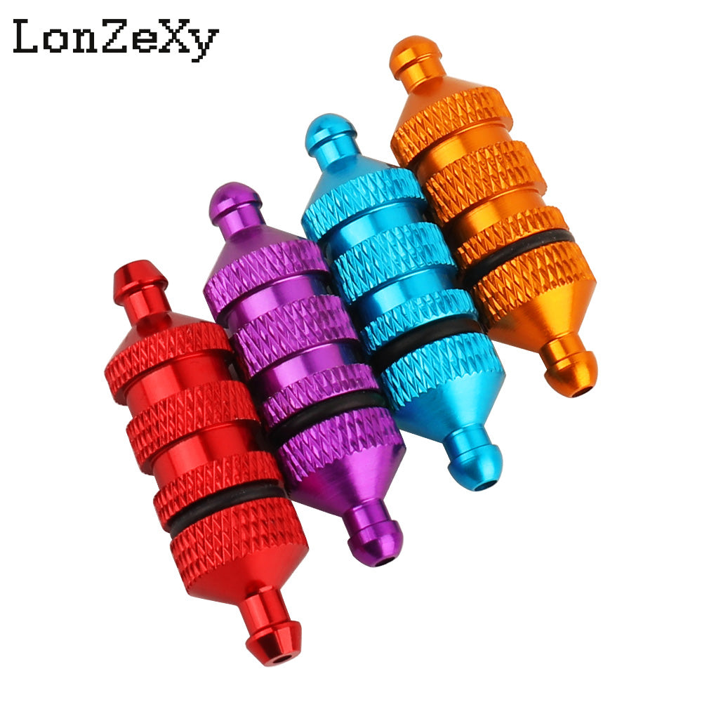 LONZEXY Alloy Aluminum Oil Nitro Fuel Filter 1/8 1/10