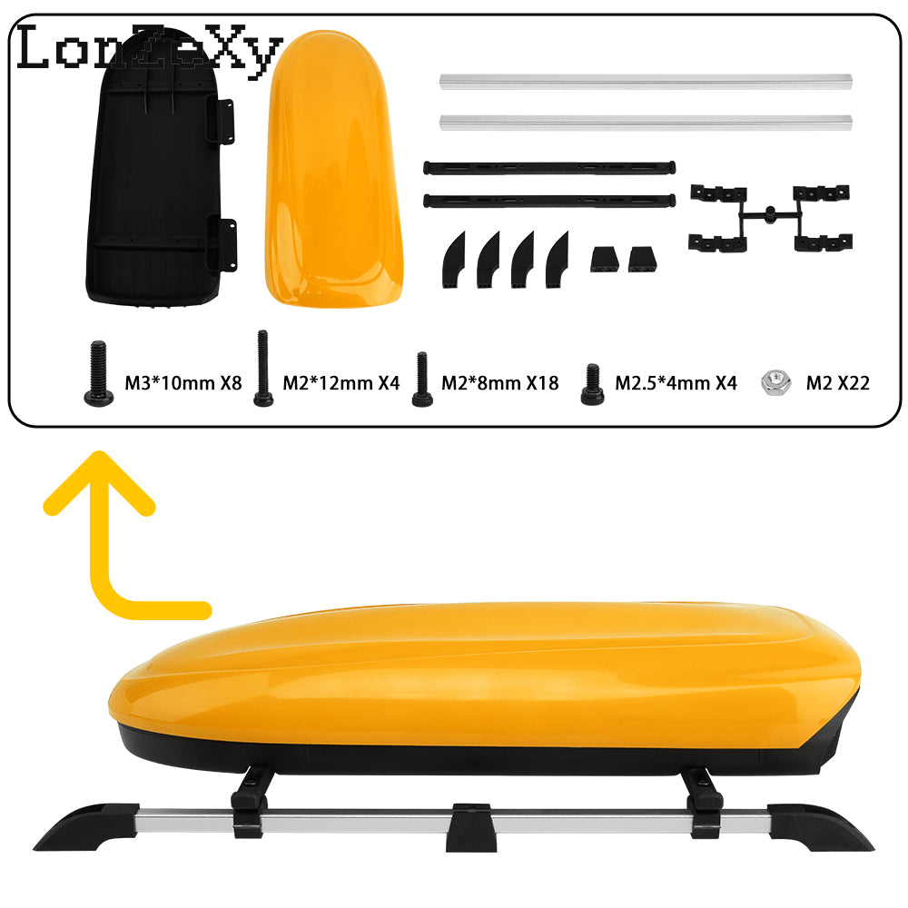 Loznexy RC-Hub Plastic Roof Trunk Luggage Rack Box for 1/10 TRX-4 TRX-6
