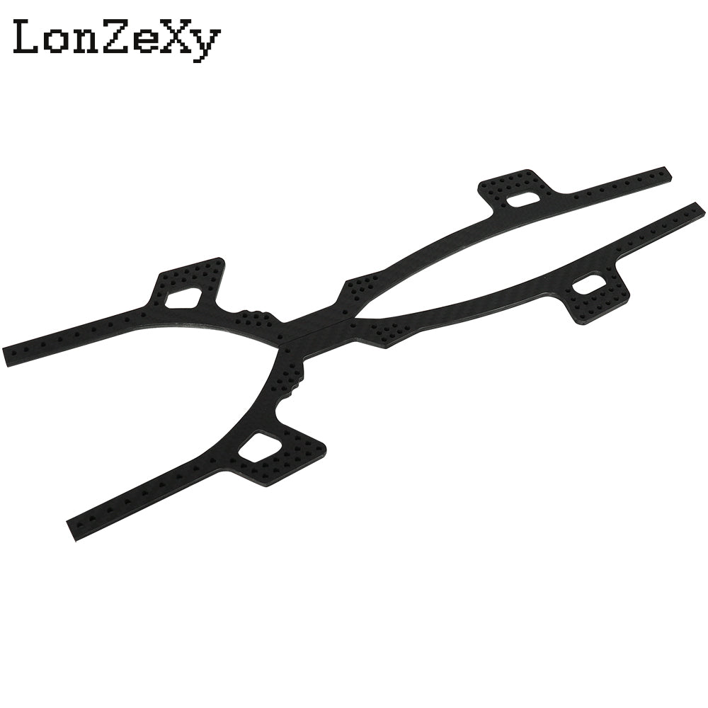 LONZEXY Carbon Fiber Frame Rails 1/10 LCG SCX10 I II
