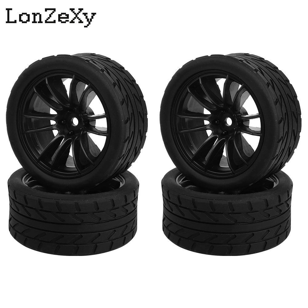 Lonzexy 1/10 1.9'' YOKOMO Flat Run MST Drift Tires XV02 Tamiya TT01 Kyosho hpi Sakura W211