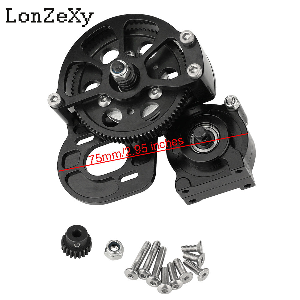 LONZEXY Metal Forward Transmission Gearbox for SCX10 & SCX10 II
