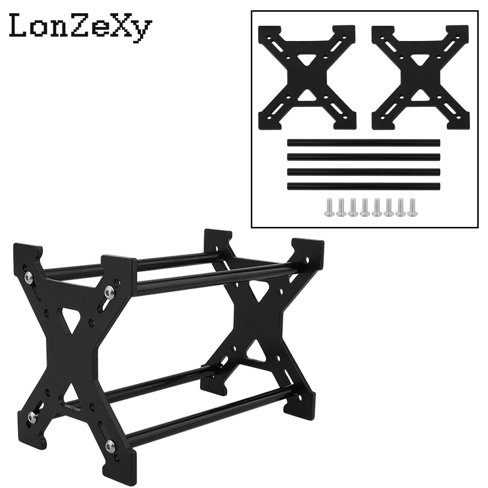 LONZEXY 1.0" Aluminum Wheel Tires Rack Storage for SCX24 AX24 TRX4M FCX24