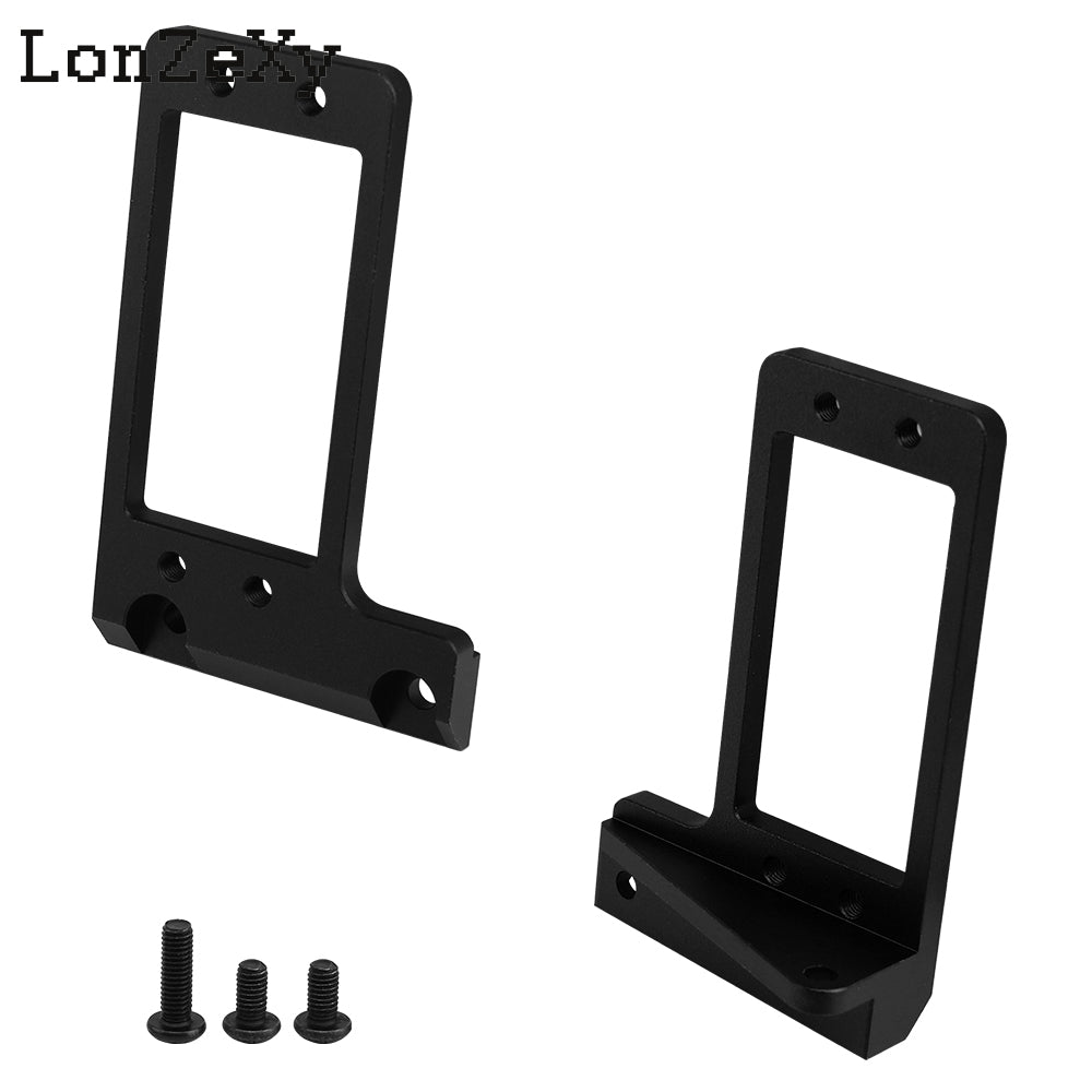 Lonzexy Capra Aluminum BTA F9 Servo Mount for 1/10 RC LCG Upgrade Compatible with VP Capra F9 Offset Axle (Black)