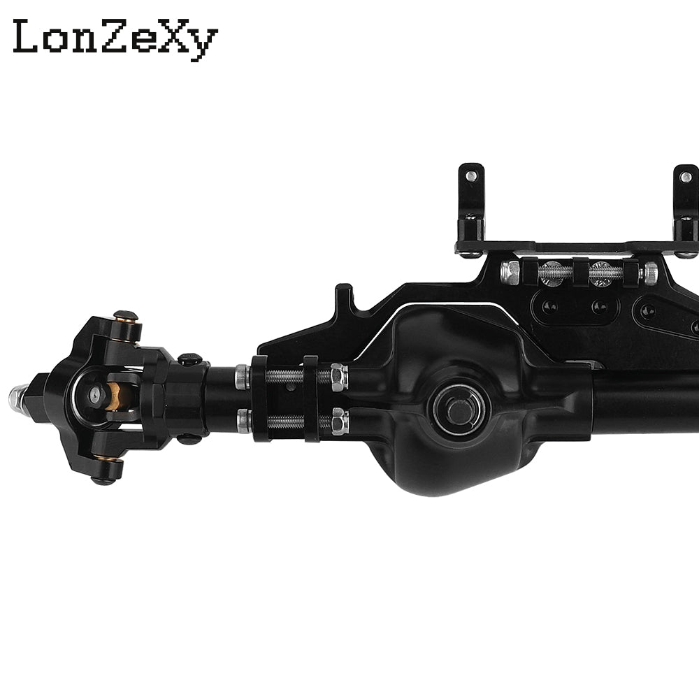 LONZEXY Complete Metal Front / Rear Axle Set for 1/10 RC Rock Crawler Axial Wraith RR10