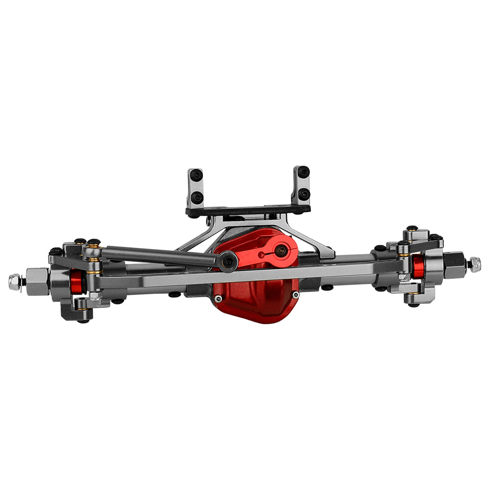 LonZeXy CNC Aluminum Front Middle Rear Axles Complete Set, 38T 13T Hardened Steel Differential Gear Axle Housing For 1/10 Axial SCX10 Gen1 RC Crawler Car Metal Upgrade Accessories