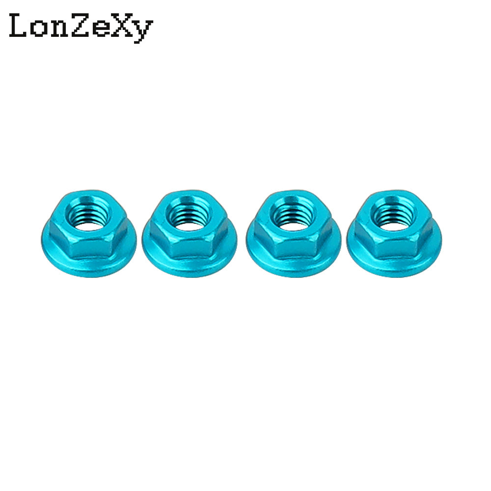 LONZEXY Aluminum Lock Nuts  with Flange Nylon Insert  for RC