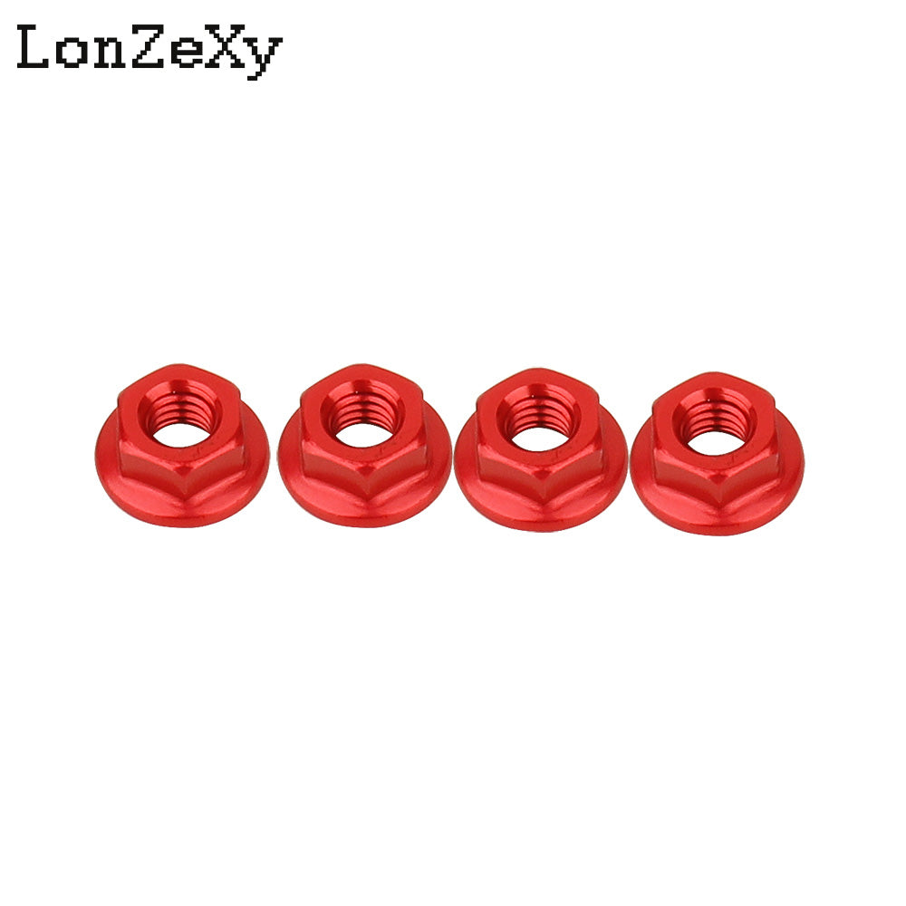 LONZEXY Aluminum Lock Nuts  with Flange Nylon Insert  for RC