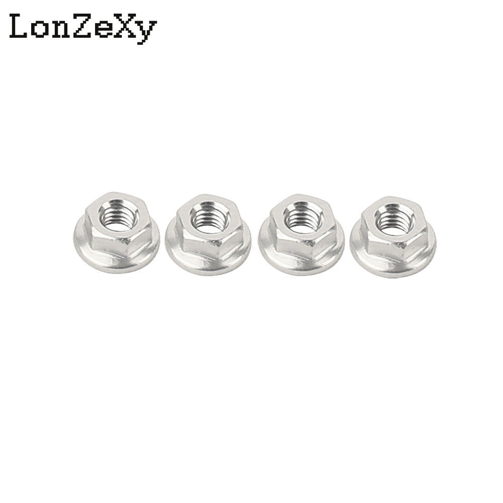 LONZEXY Aluminum Lock Nuts  with Flange Nylon Insert  for RC