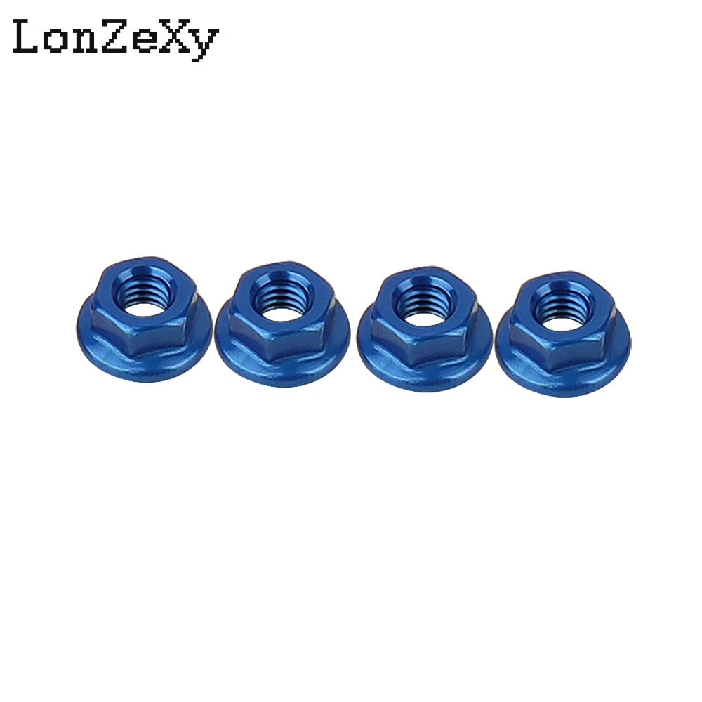 LONZEXY Aluminum Lock Nuts  with Flange Nylon Insert  for RC