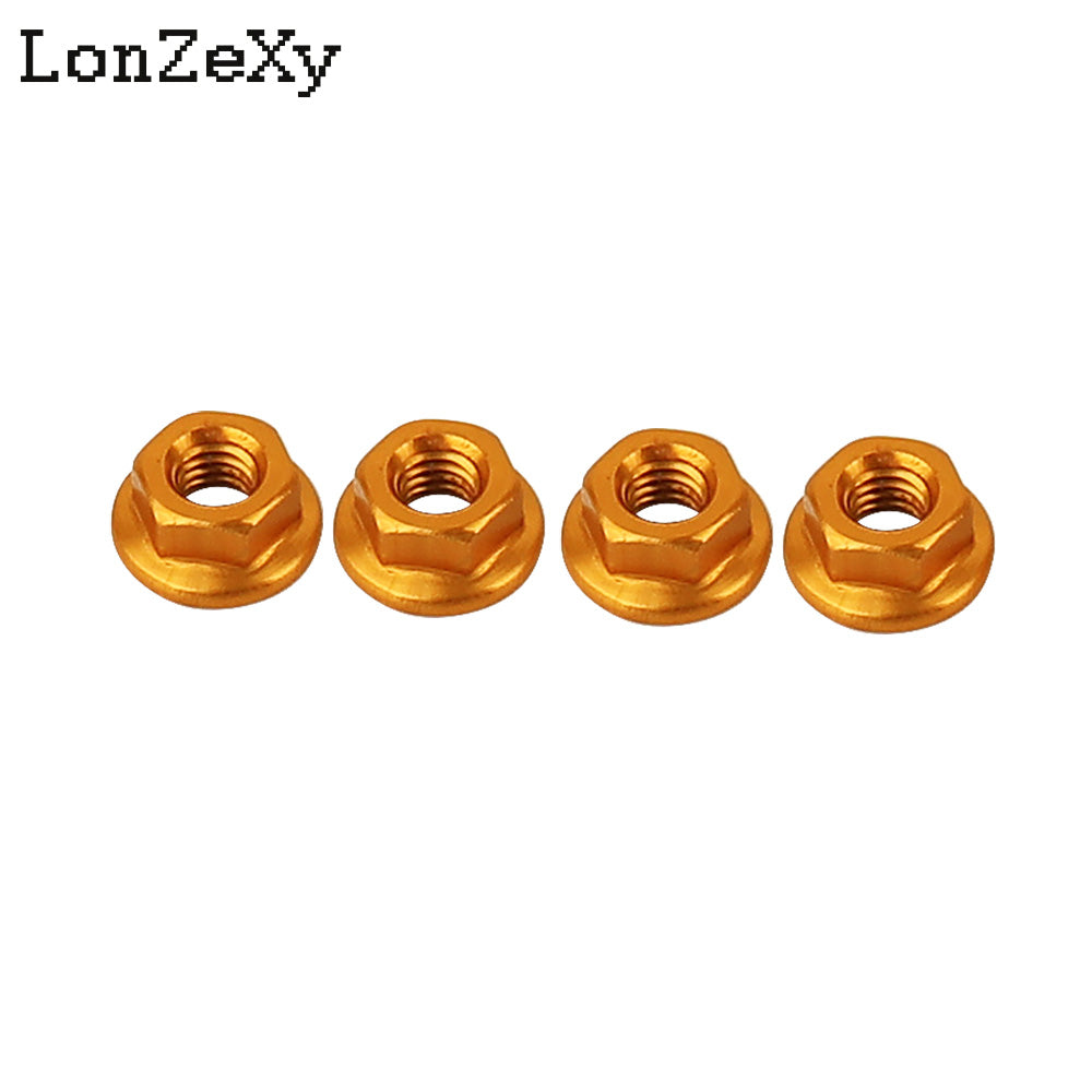 LONZEXY Aluminum Lock Nuts  with Flange Nylon Insert  for RC