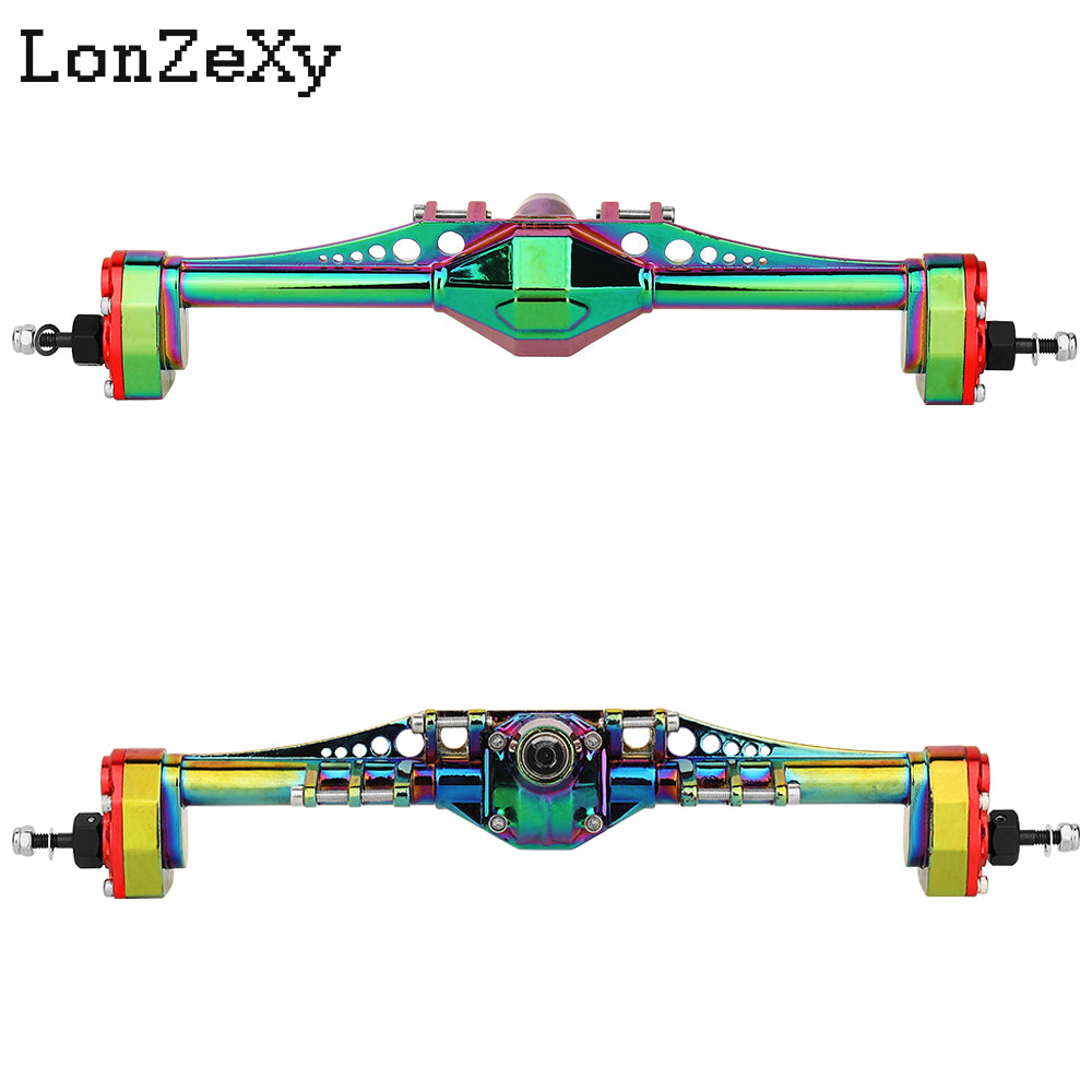 Lonzexy Aluminum Front Rear Portal Axle for 1/18  Axial Capra