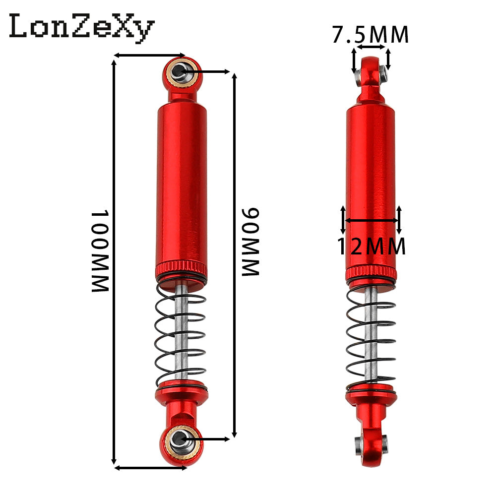 LONZEXY Oil Adjustable Shock Set for SCX10
