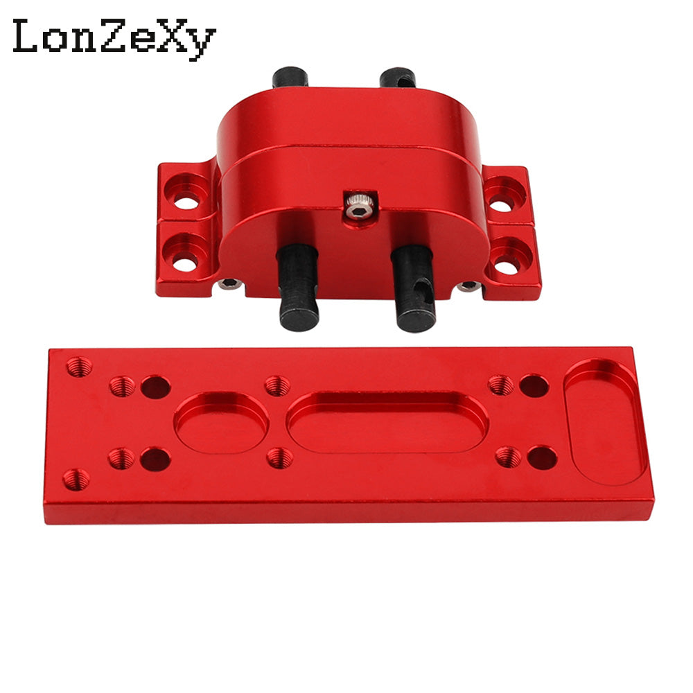LONZEXY Metal Alloy Transmission with Mount Plate for SCX10