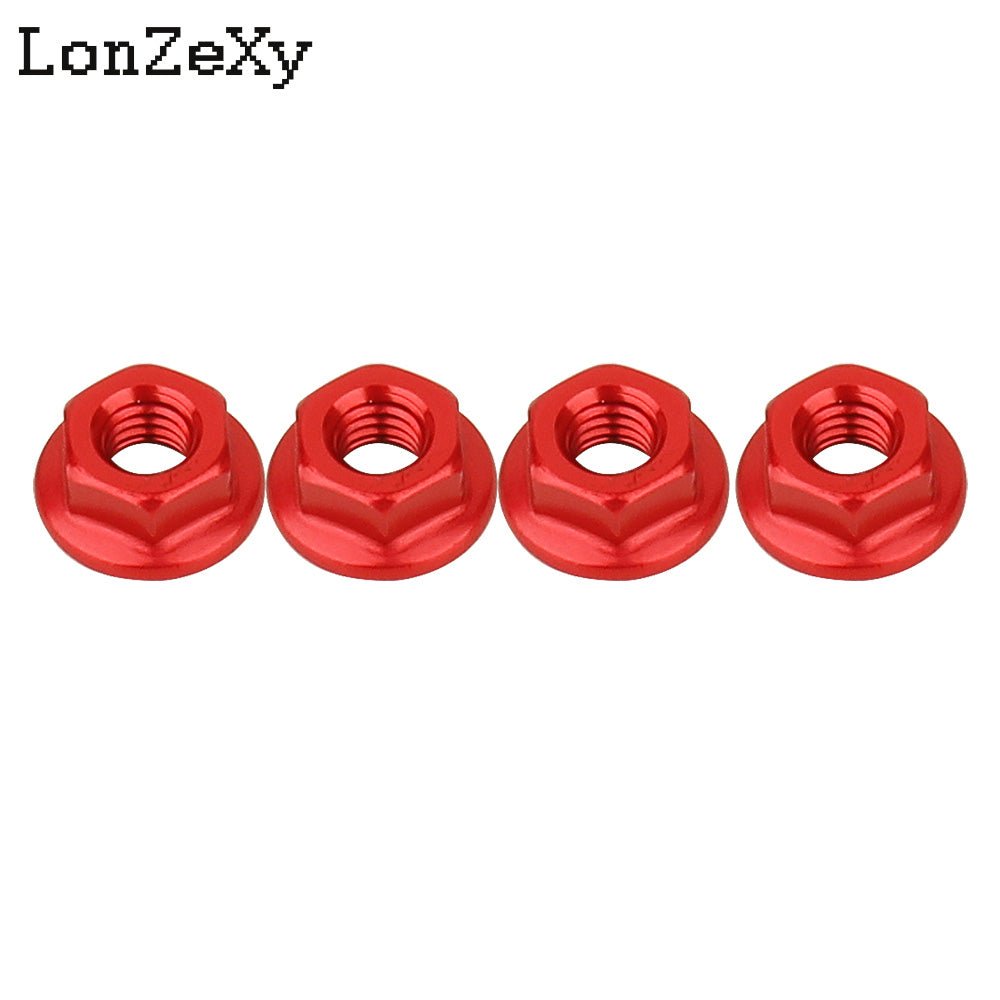 LONZEXY Aluminum Lock Nuts  with Flange Nylon Insert  for RC