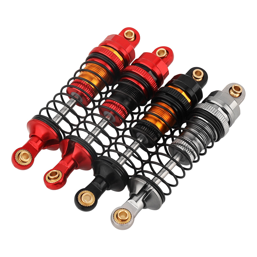 LonZeXy 4PCS Aluminum Oil Shock Absorber 70/80/90/100/110/120mm Adjustable Damper For Axial SCX10 I II III TRX4 D90 1/10 RC Rock Crawler Upgrade Parts