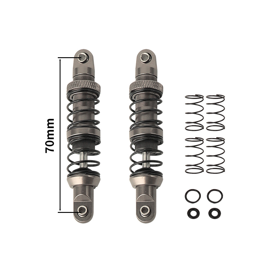 LonZeXy 1/10 RC Crawler Metal Shock Absorber 70/80/90/100/110/120mm Oil Damper Double Spring Shock For SCX10 TRX4 D90 RC Car Upgrade Parts