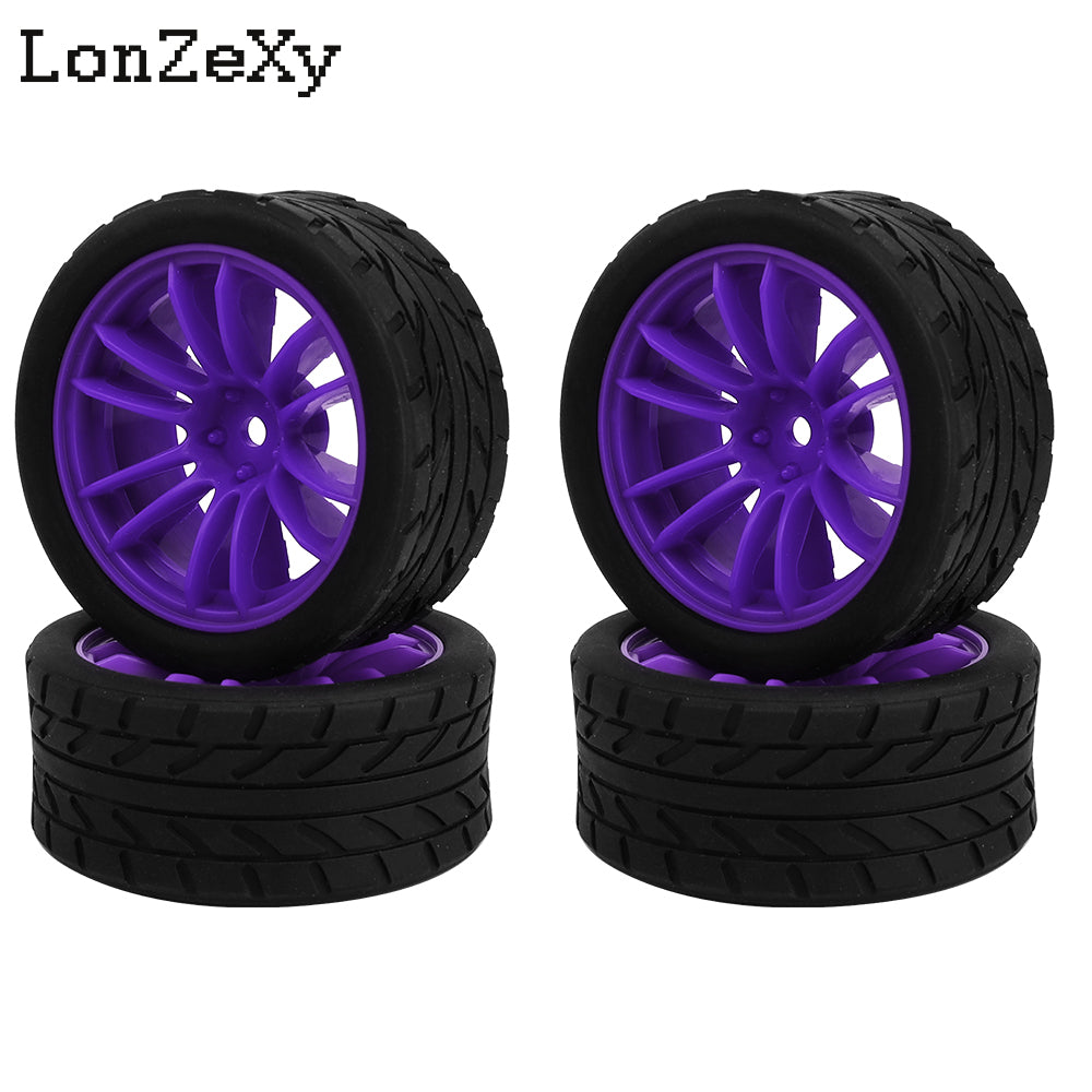 Lonzexy 1/10 1.9'' YOKOMO Flat Run MST Drift Tires XV02 Tamiya TT01 Kyosho hpi Sakura W211
