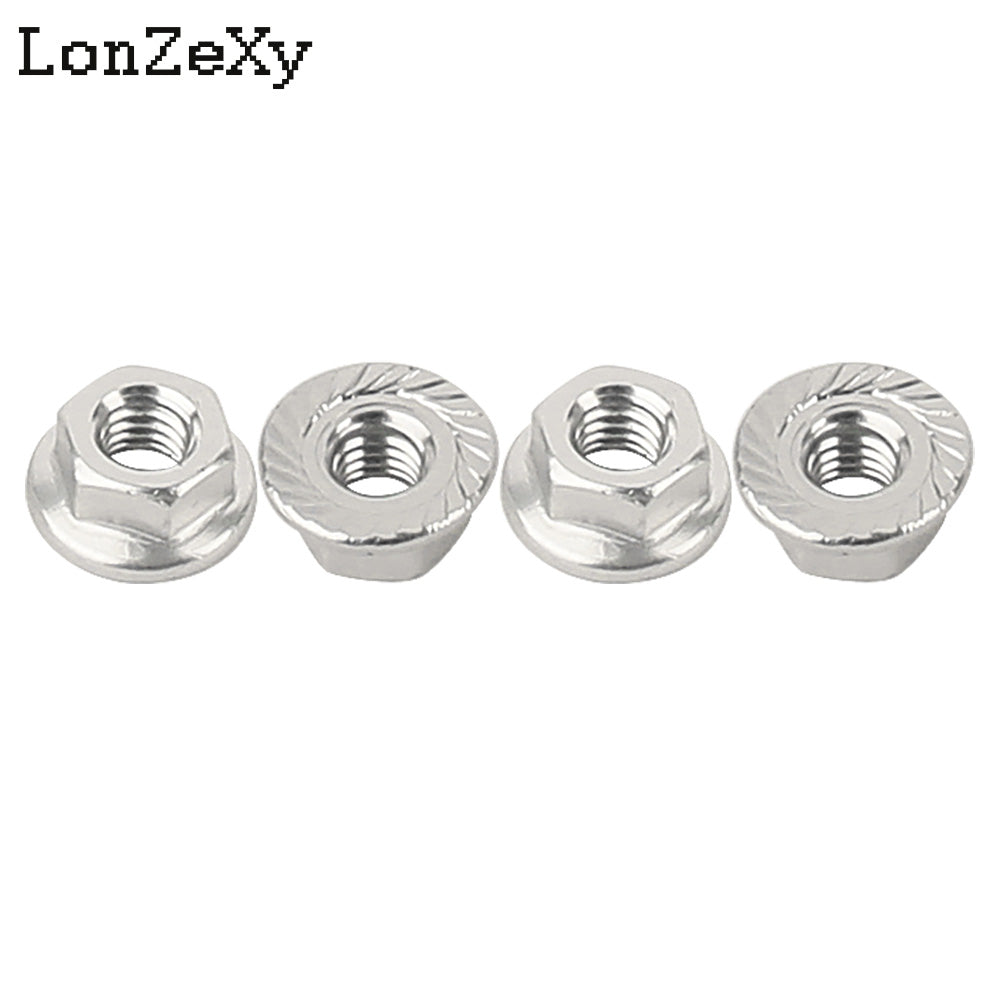 LONZEXY Aluminum Lock Nuts  with Flange Nylon Insert  for RC