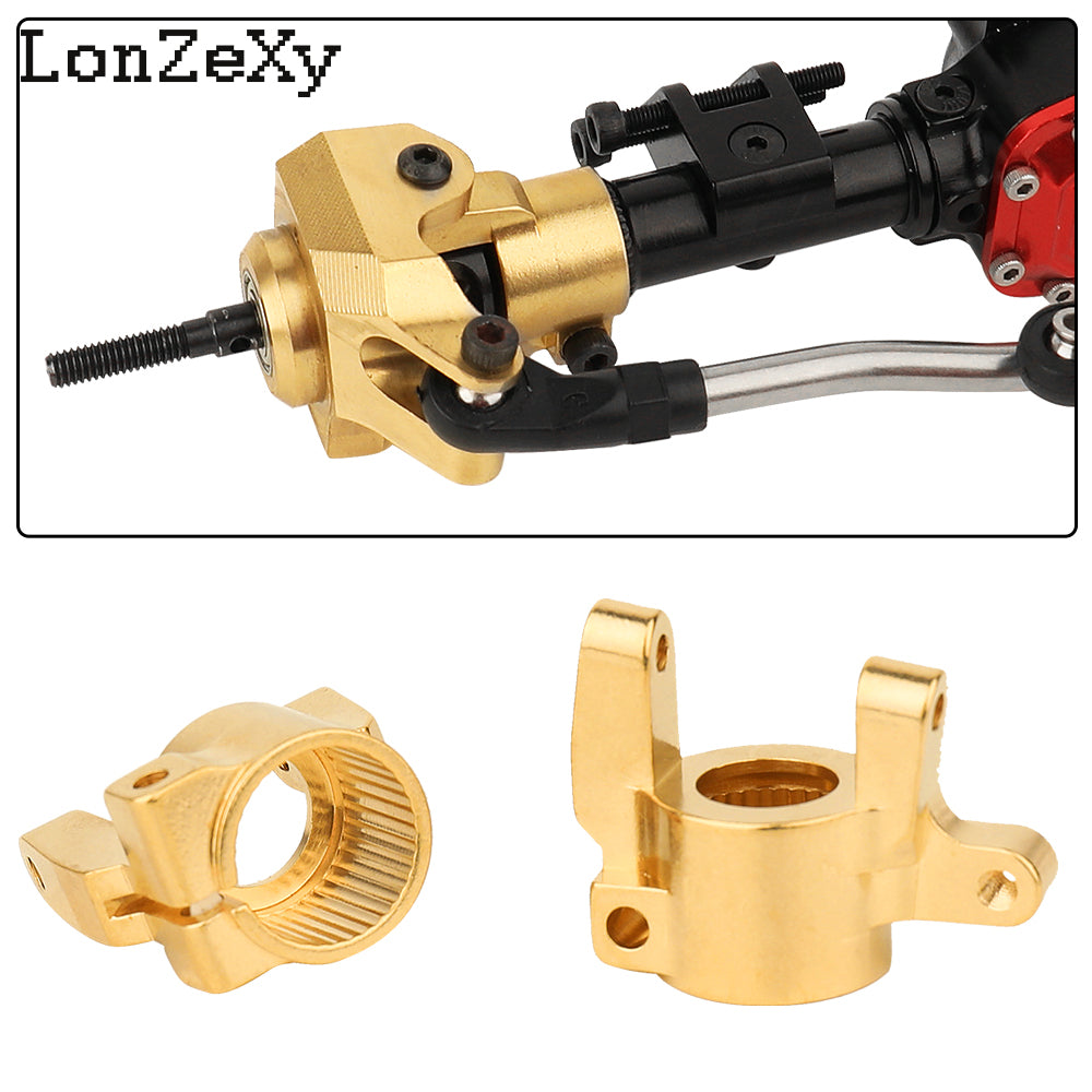 LONZEXY C Hub Steering Knuckles for Front Axle for SCX10