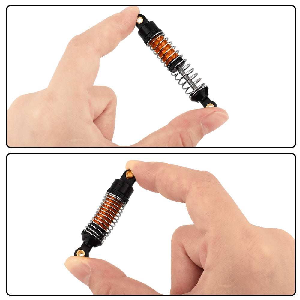 LonZeXy 4PCS New Aluminum Oil Shock Absorber 53/59/66mm Adjustable Damper For Traxxas TRX4M 1/18 RC Crawler Car Suspension Upgrade Parts