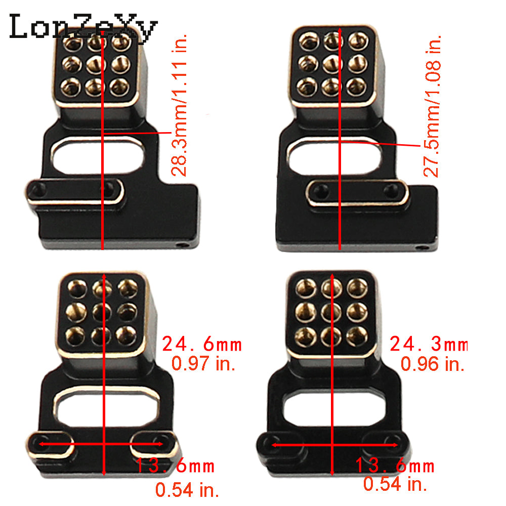 LONZEXY 4PCS Aluminum Front & Rear Shock Towers Mount for TRX4