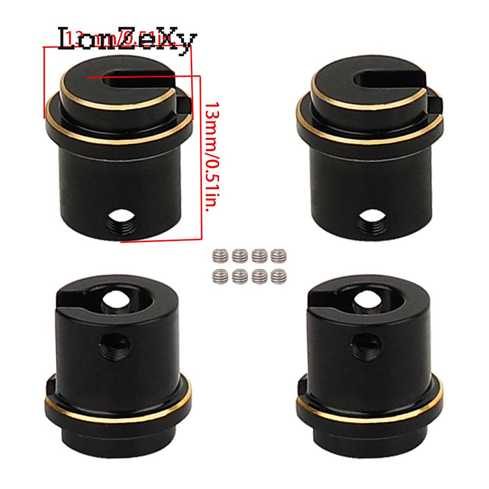 LONZEXY Brass Front Steering Knuckles for SCX10 II