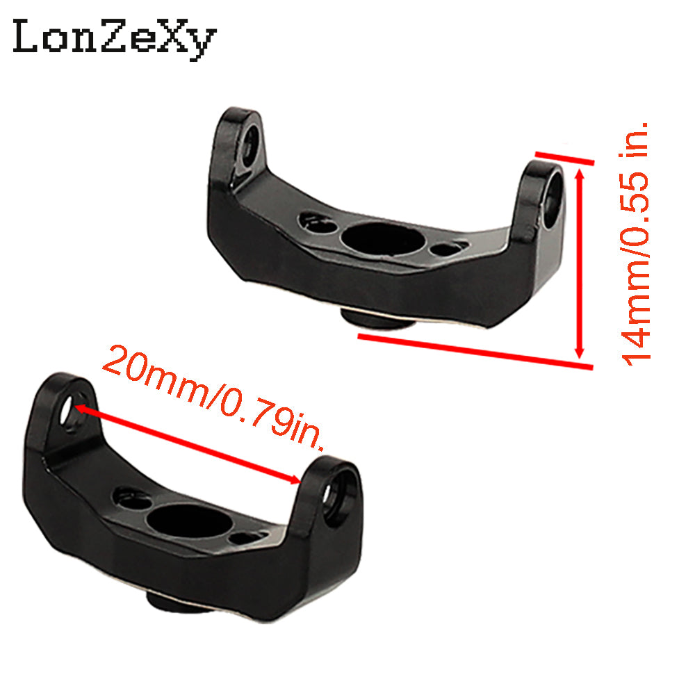 LONZEXY Brass Adjustable Caster Blocks Clockable C Hub Carriers for 1/18 TRX4M