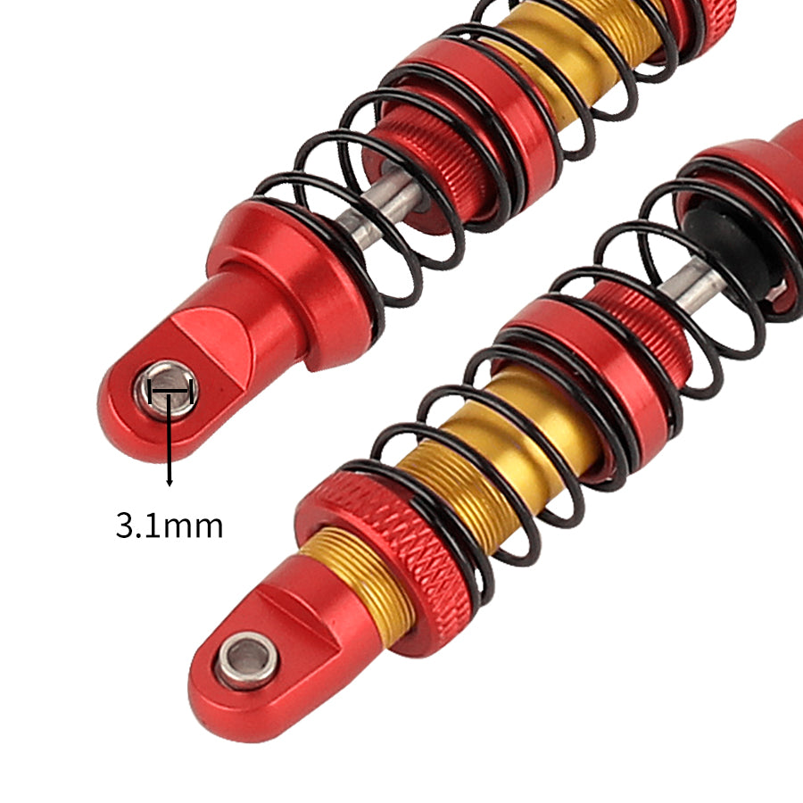 LonZeXy 1/10 RC Crawler Metal Shock Absorber 70/80/90/100/110/120mm Oil Damper Double Spring Shock For SCX10 TRX4 D90 RC Car Upgrade Parts