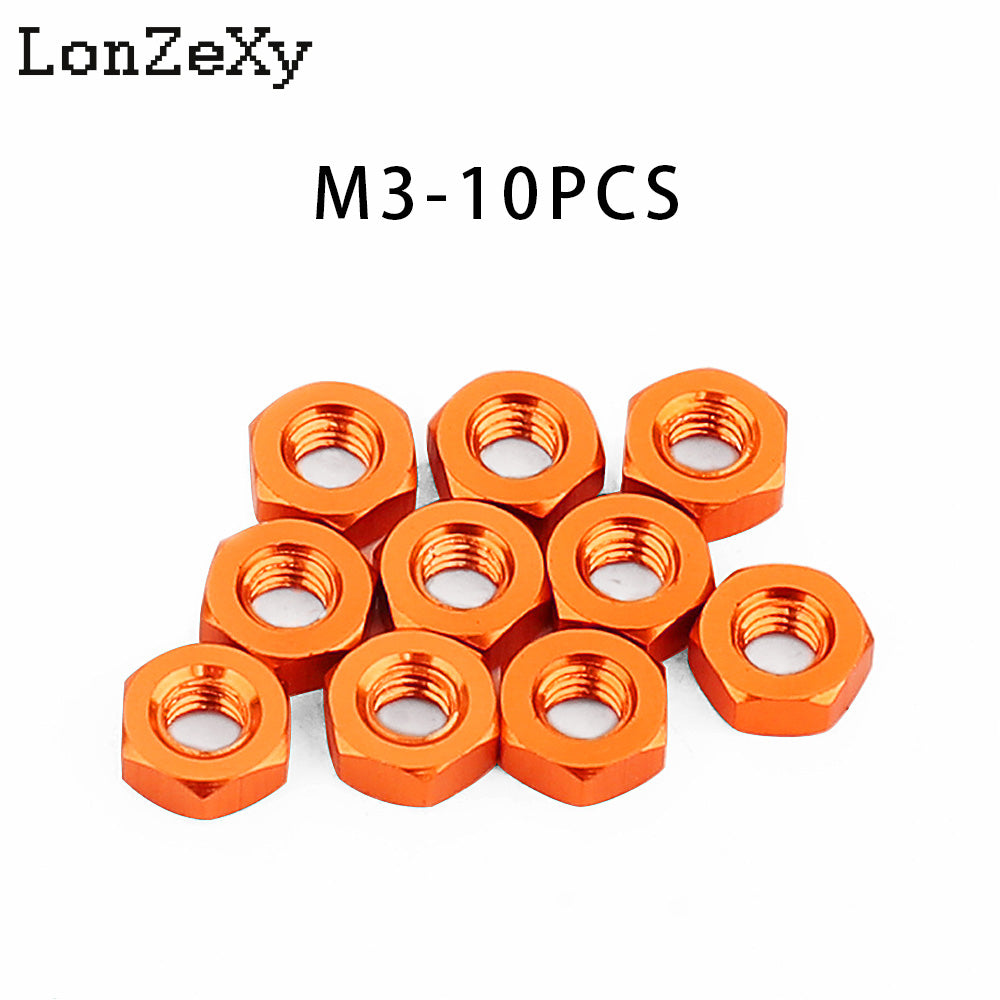 LONZEXY Hex Nut Stainless Steel 304(18-8) Metric Hexagon Nut 100 pcs