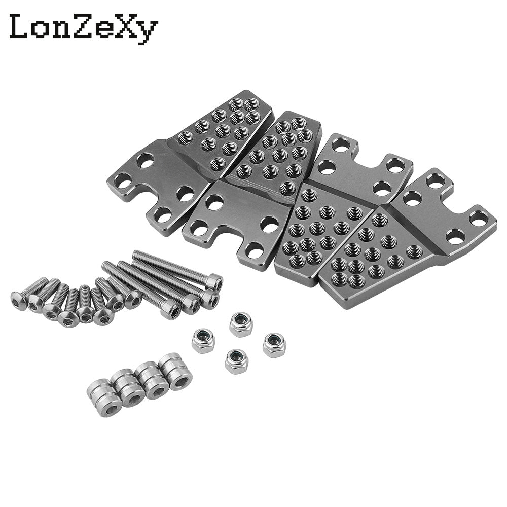 LONZEXY Metal Adjust Height Angle Stand Suspension Kit 4Pcs  for TRX-4 SCX10 SCX10-II