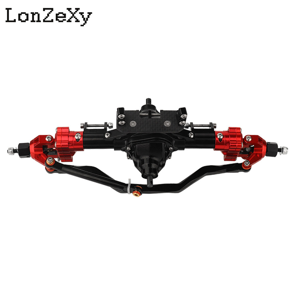 LONZEXY Metal Front Rear Axle Servo Steering Rod for SCX10 II