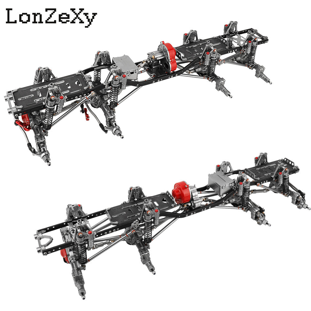 LONZEXY 8x8 DIY Metal Frame with Transmission for SCX10