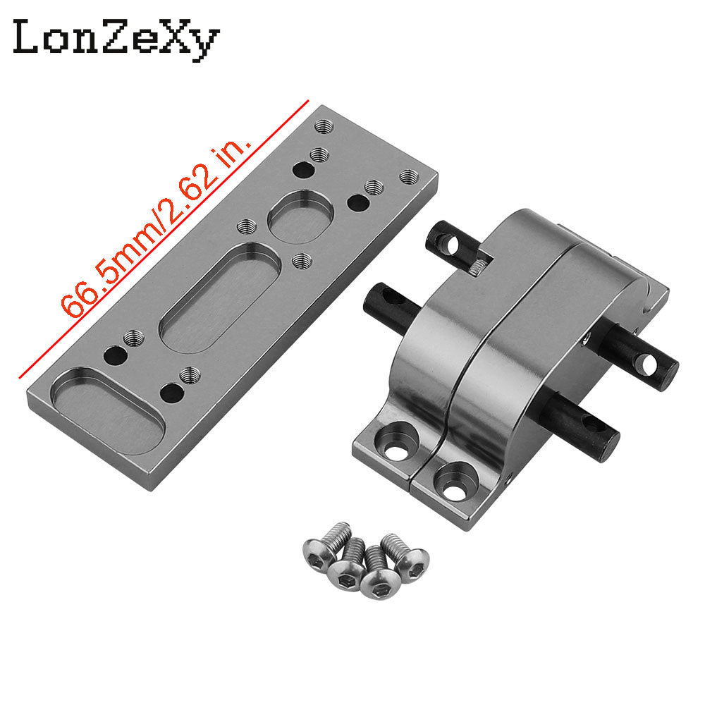 LONZEXY Metal Alloy Transmission with Mount Plate for SCX10