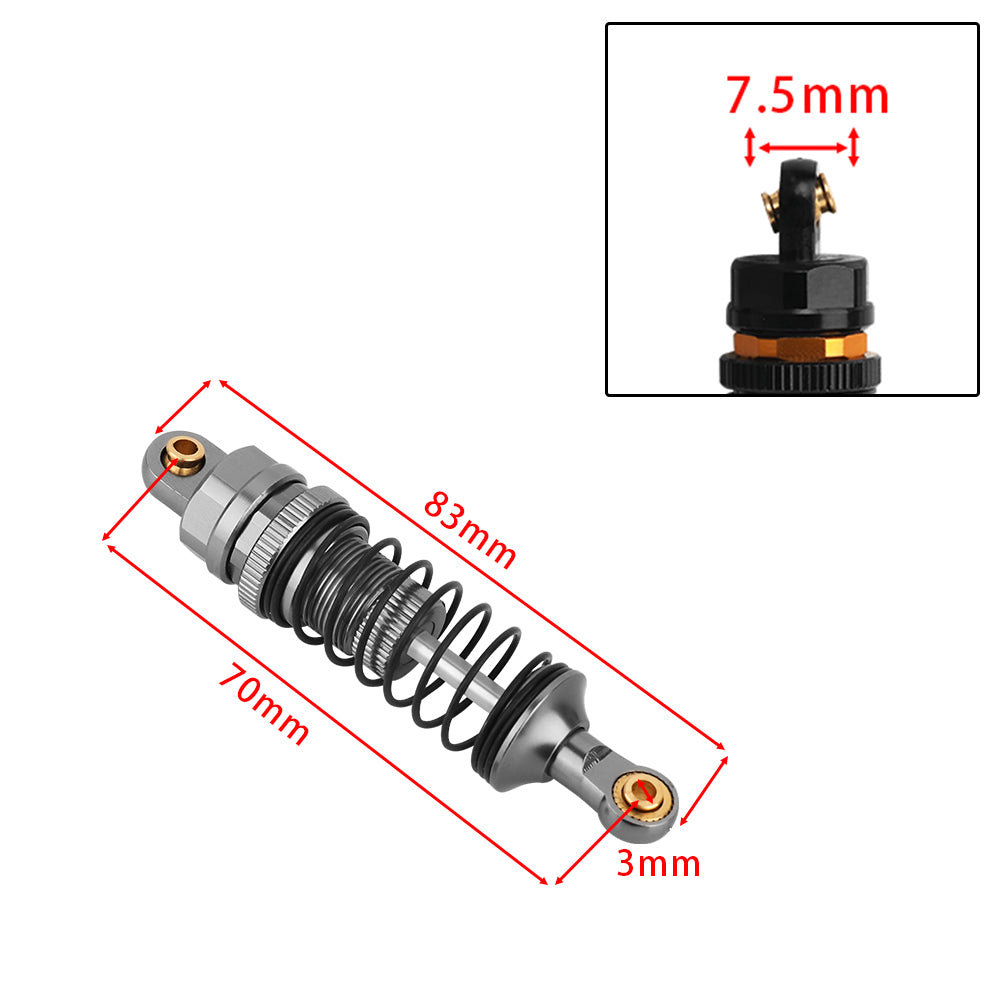 LonZeXy 4PCS Aluminum Oil Shock Absorber 70/80/90/100/110/120mm Adjustable Damper For Axial SCX10 I II III TRX4 D90 1/10 RC Rock Crawler Upgrade Parts
